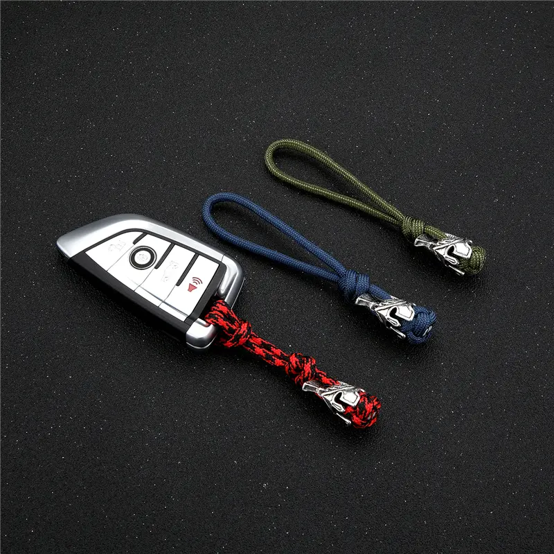 MKENDN  Vikings Spartan Outdoor Umbrella Rope Car Keychain Climb Keychain Survival Cord Backpack Buckle