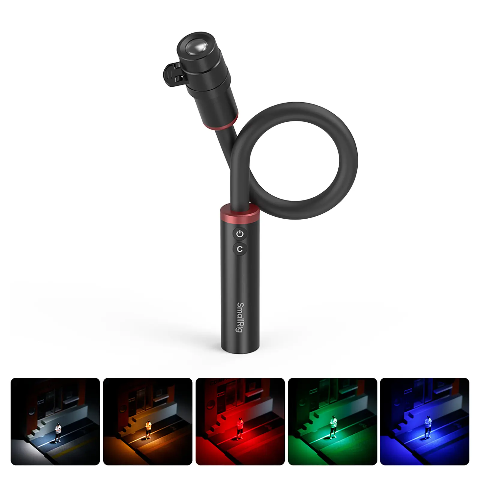 SmallRig RM 03 Macro Photography LED Photography Lighting Kit - Adjustable Beam Angle, 5 Colors, CRI 95, TLCI 92, Camera Macro Arm with Cold Shoe Adapter, Clamp, Diffuser, Spotlight, Barndoor, IP54 Rating - 5480