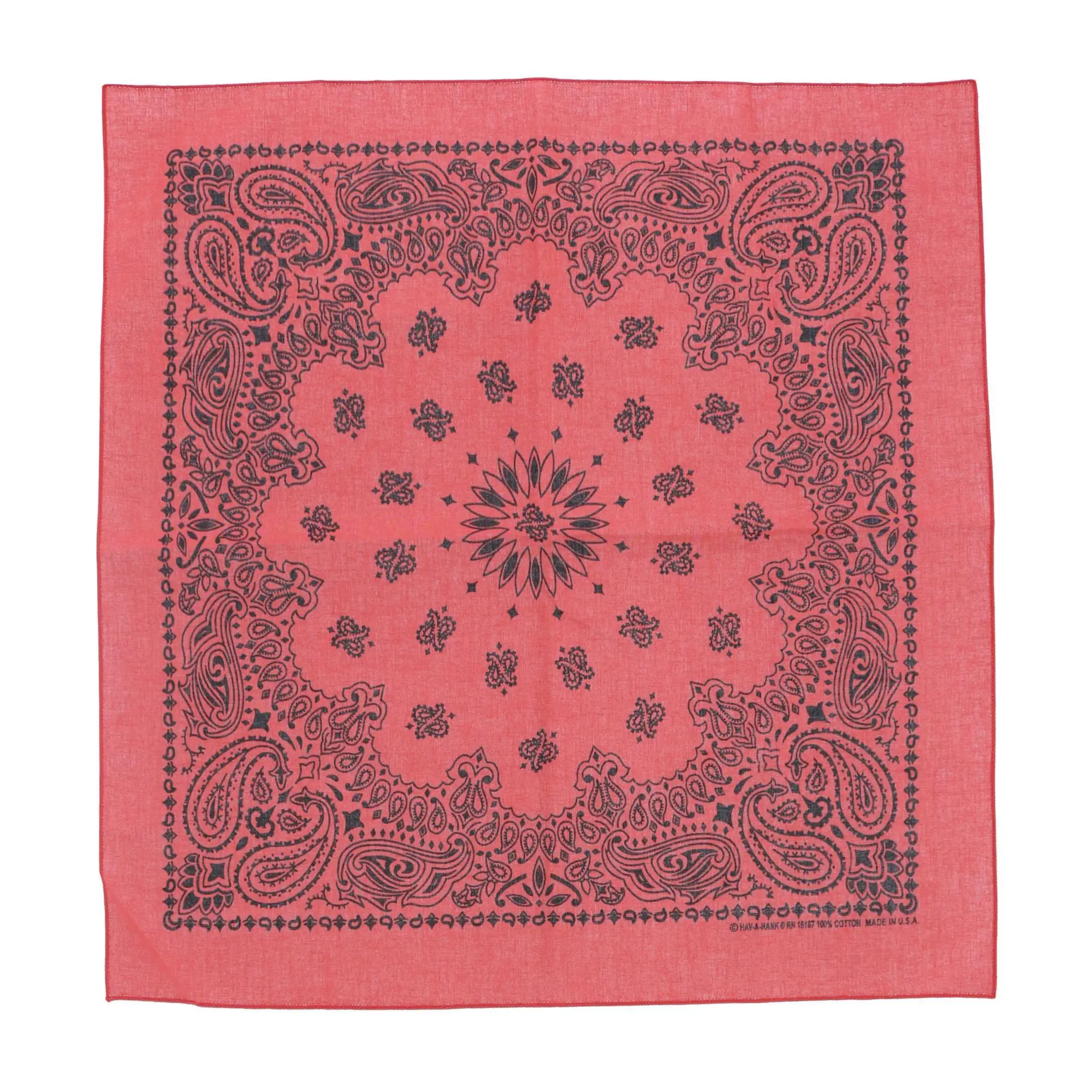 CTM Contemporary Paisley Print Cotton Bandana, Versatile Head Scarf for Men & Women, Fashion Accessory for DIY & Decor, Paisley Print Scarf