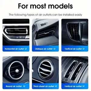 Apple-Shaped Car Air Freshener with Dual Switch Control & Compressed Scent Inserts - 6 Random Colors, Durable Vent Clip Design for Summer Car Interior Decor, No Wind & Fragrance Release, Car Air Freshener Long Lasting, Applesthemed Accessory