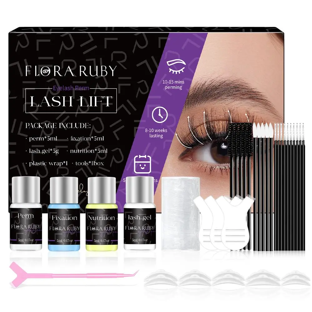 Eyelash Lift Kit, 1 Box Professional Eyelash Perming & Lifting Kit, Eye Makeup Tool for Women, Professional Eye Makeup Tool for Salon & Home Use, Cosmetic, Eyelash Tools