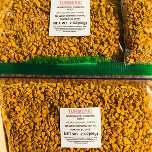 Organic Turmeric Root Herbal Tea, Caffeine-Free Organic Turmeric Root Herbal Tea, Caffeine-Free