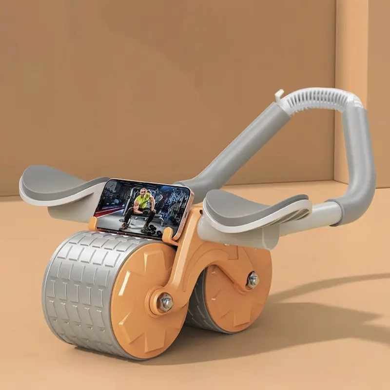 Automatic Rebound Ab Abdominal Exercise Roller Wheel - Core Strength Trainer, Ab Workout Equipment, Dual Wheel Design, Fitness Home Gym Exercise Tool for Abs, Core