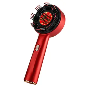 Dual Color Three Mode Scalp Massage Comb, Light Hair Care Design, 1400mah Rechargeable, Multi-Mode Scalp Relief Hair Care Brush