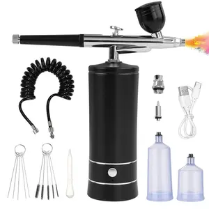 Spray Pen Set with Compressor, Automatic Handheld Spray Gun, USB Rechargeable, Precision Control, Portable Nail Art Tool, Expert Airbrush Kit