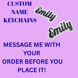 Personalized Name Keychains, Message before you buy! For Personal Use, For Businesses, Gamers. Does not come with chain, name only