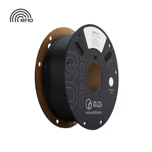 QIDI PET-CF Carbon Fiber Filament 1.75mm, High Strength, Low Creep, Low Moisture Sensitivity, Compatible with Most FDM 3D Printers, 1kg Spool (2.2lbs)