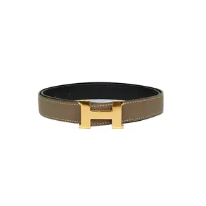 Pre-owned 【DIZ】HERMES H buckle Reversible Belt 24mmP216041972