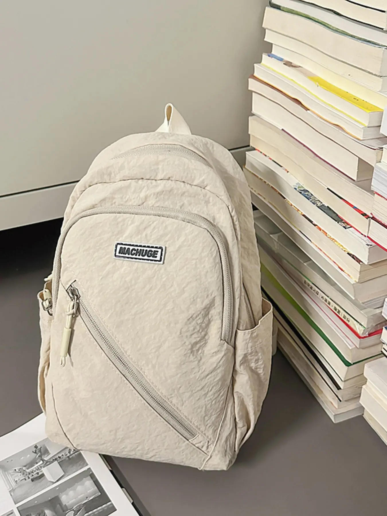 Ultra-Light Nylon Backpack, Multi-Style Shoulder Bag, Versatile Backpack, Fits Books, Pencils, Water Bottle, Umbrella, Chest Pack, Casual Campus Commute Backpack, Backpack For School