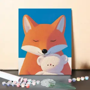 DIY Malen nach Zahlen Set-"Fuchsfreund"