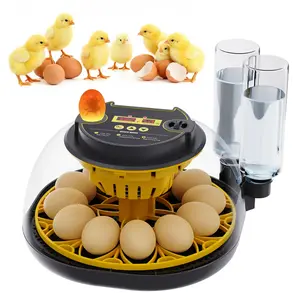 Automatic Egg Turning Incubator with Temperature Control Humidity Display & Egg Candler Light 12-Egg Capacity Home Incubator