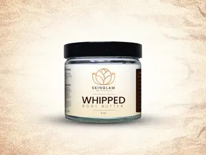SkinGlam Whipped Body Butter Moisturizer – Smooth, Hydrated Skin Care Cream, 4 oz