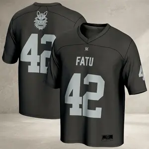 [HOT JERSEY] Jacob Fatu Football Jersey – Men’s Black Wrestling Inspired Fashion Sports Shirt - Full Print Logo