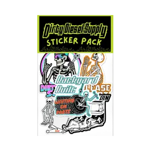 Dirty Diesel Supply Sticker Pack Collection | 3–12 Vinyl Truck & Lifestyle Stickers | Funny, Girly, Turbo, Holiday & Cartoon Designs
