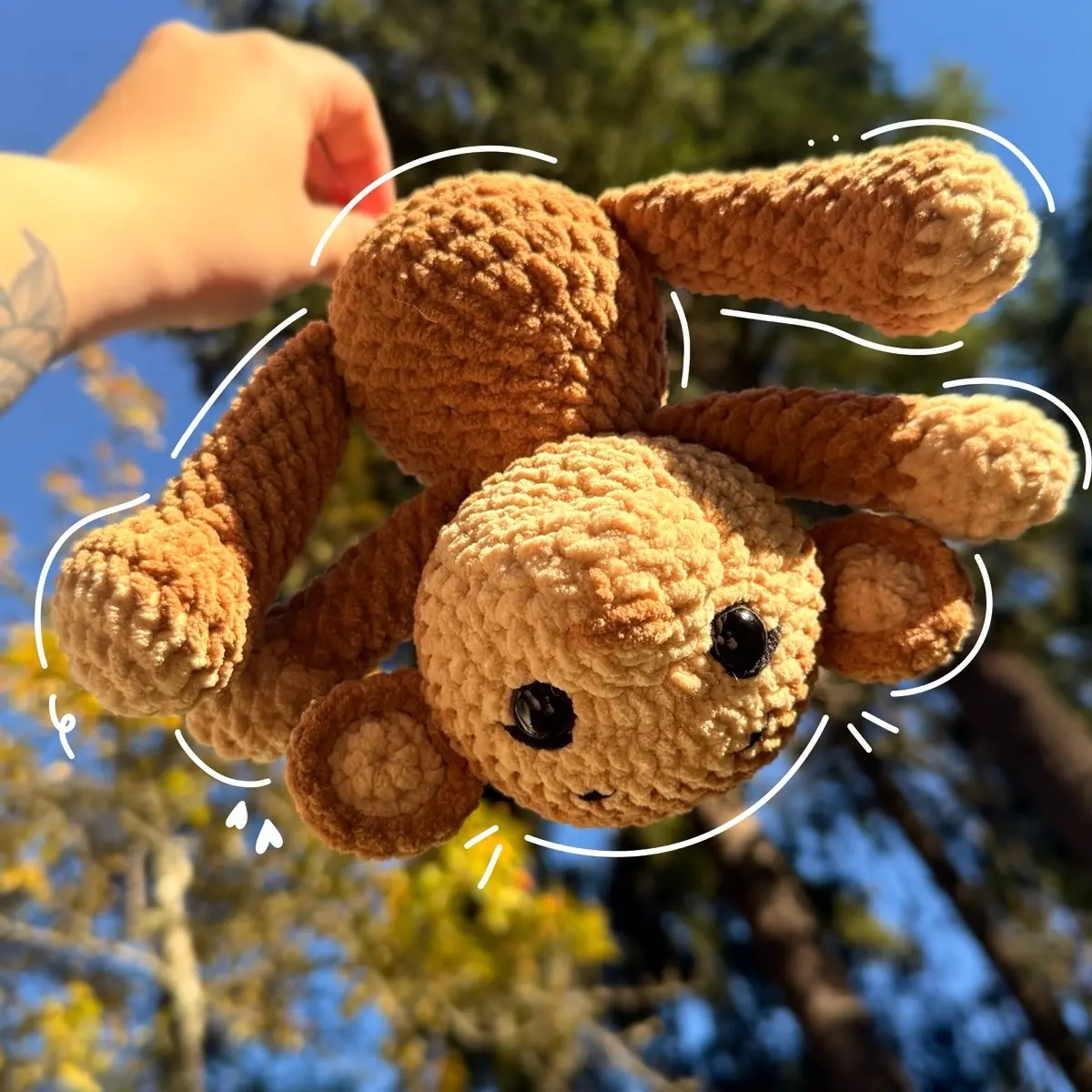 Oly Loops Handmade Crochet Monkey Plushy - Perfect Gift for Kids, Collectors, and Animal Lovers - Soft and Durable