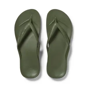 Archies Arch Support Flip Flops - Olive