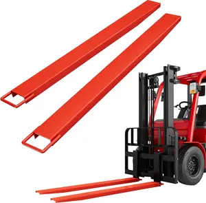 Heavy Duty Steel Forklift Extensions – 60/72/84/96Inch Length Options, Fits 4.5-5 Inch Wide Forks, 4600lbs Capacity, 1 Pair – Pallet Fork Extensions for Material Handling and Lift Trucks