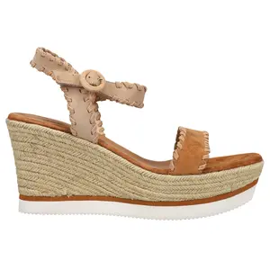 VANELi Womens Caly Ankle Strap Espadrille Casual Sandals Casual High Heel 3" & Up - Brown VANELi Womens Caly Ankle Strap Espadrille Casual Sandals Casual High Heel 3" & Up - Brown