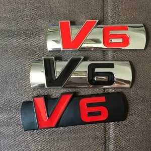 Make Your Car Stand Out with These V6 Logo Car Stickers! Car Decorative Sticker, Car Decals, Decal for Cars