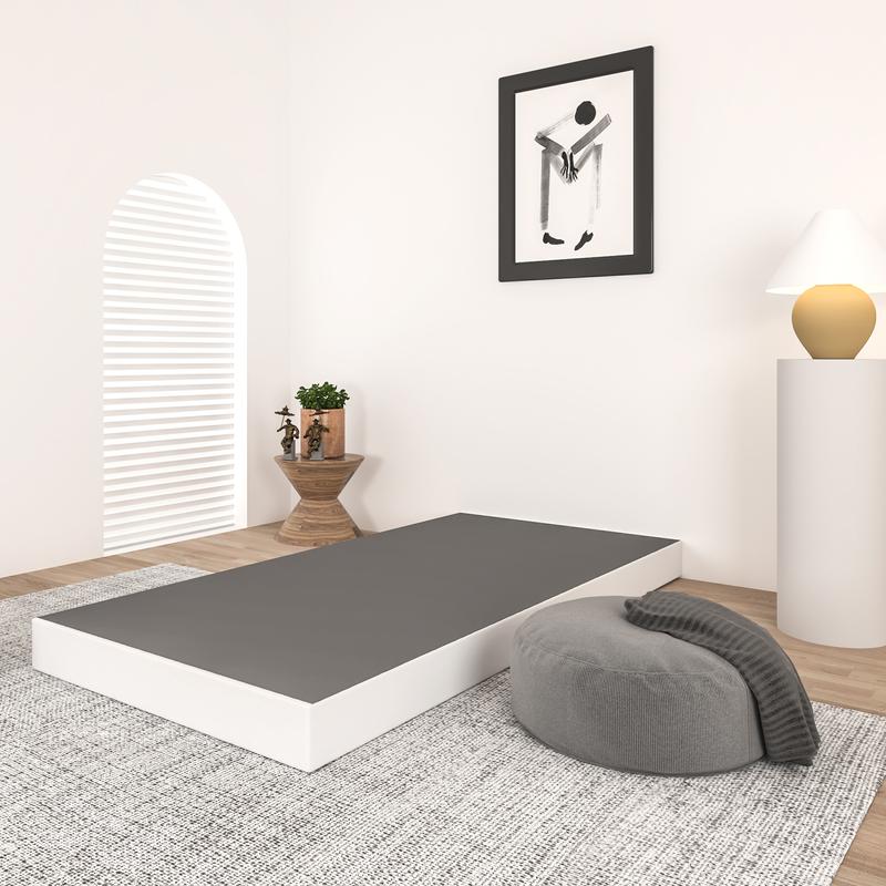 Edenza-Queen Box Spring 5 Inch, Heavy Duty Mattress BoxSpring Foundation, Sturdy Queen Box Springs for Bed with Fabric Cover Set, Easy Assembly, Noise Free fabric cover set