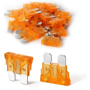 20Pcs 5 Amp Standard Car Fuses, Automotive Replacement Fuses (ATO/APR/ATS), Mini Blade Style Fuses Compatible with RV, Automotive, Trucks, Motorcycle, Camper, SUV, Boat(5 AMP/32V), Orange-5A