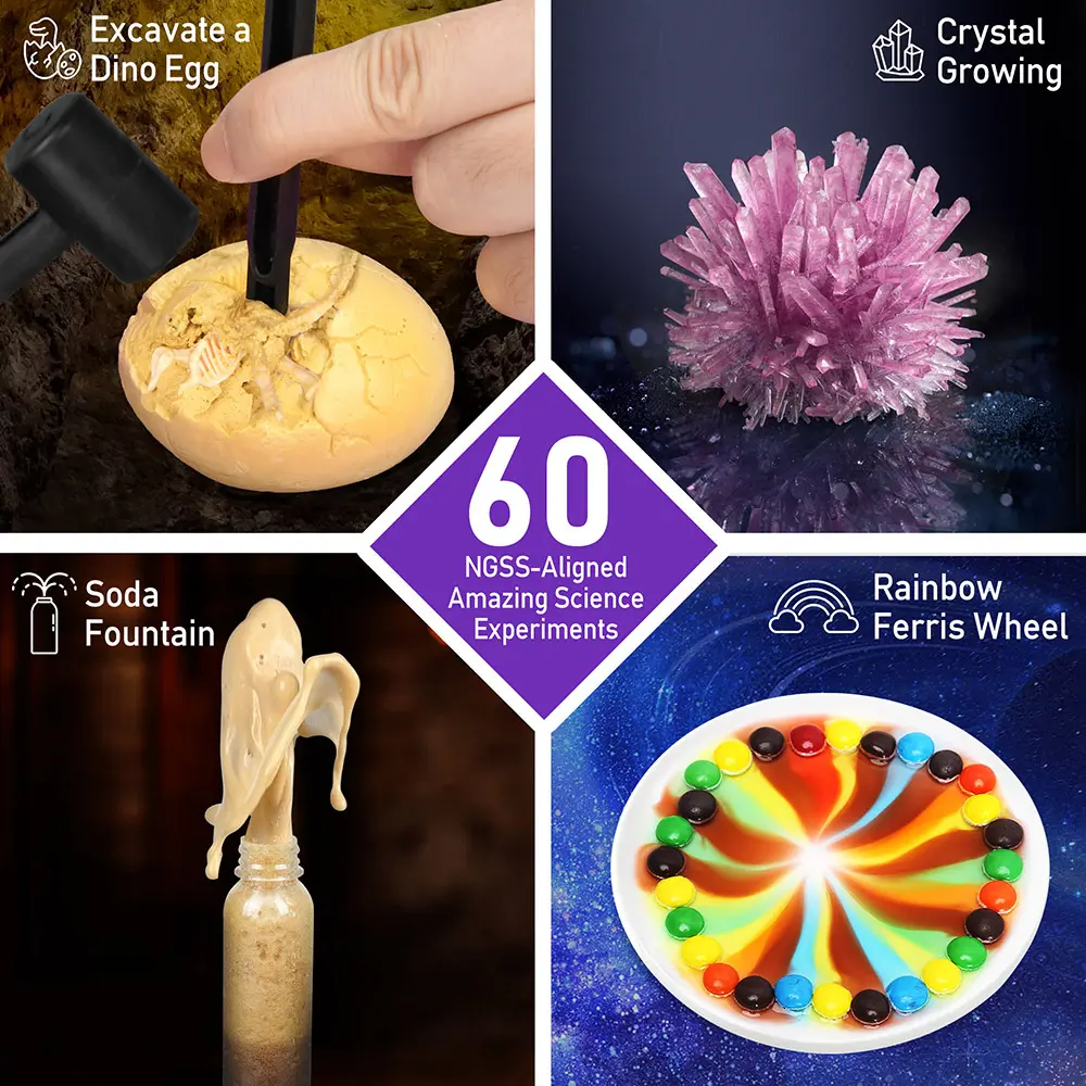 Benben Science Kits for Kids Age 6-8, 60 Experiments Educational