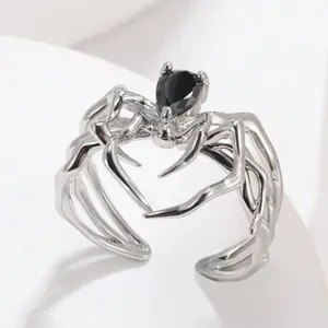 Spider Open Ring Women's Fashion Jewelry Halloween Accessories