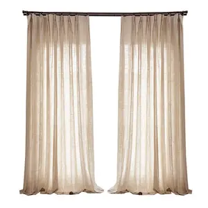 Milk Tea Color Japanese Style Asian Cambric Mesh Curtains Big Belly Cambric Tea Room Partition Window Screen