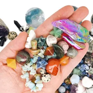 Trial Pack x3 B Rainbow Crystals set Natural crystal