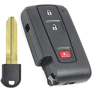 Replacement shell keyless Smart Remote Key case FOB 2 + 1 button for Toyota Prius 2004-2009 with uncut key blade