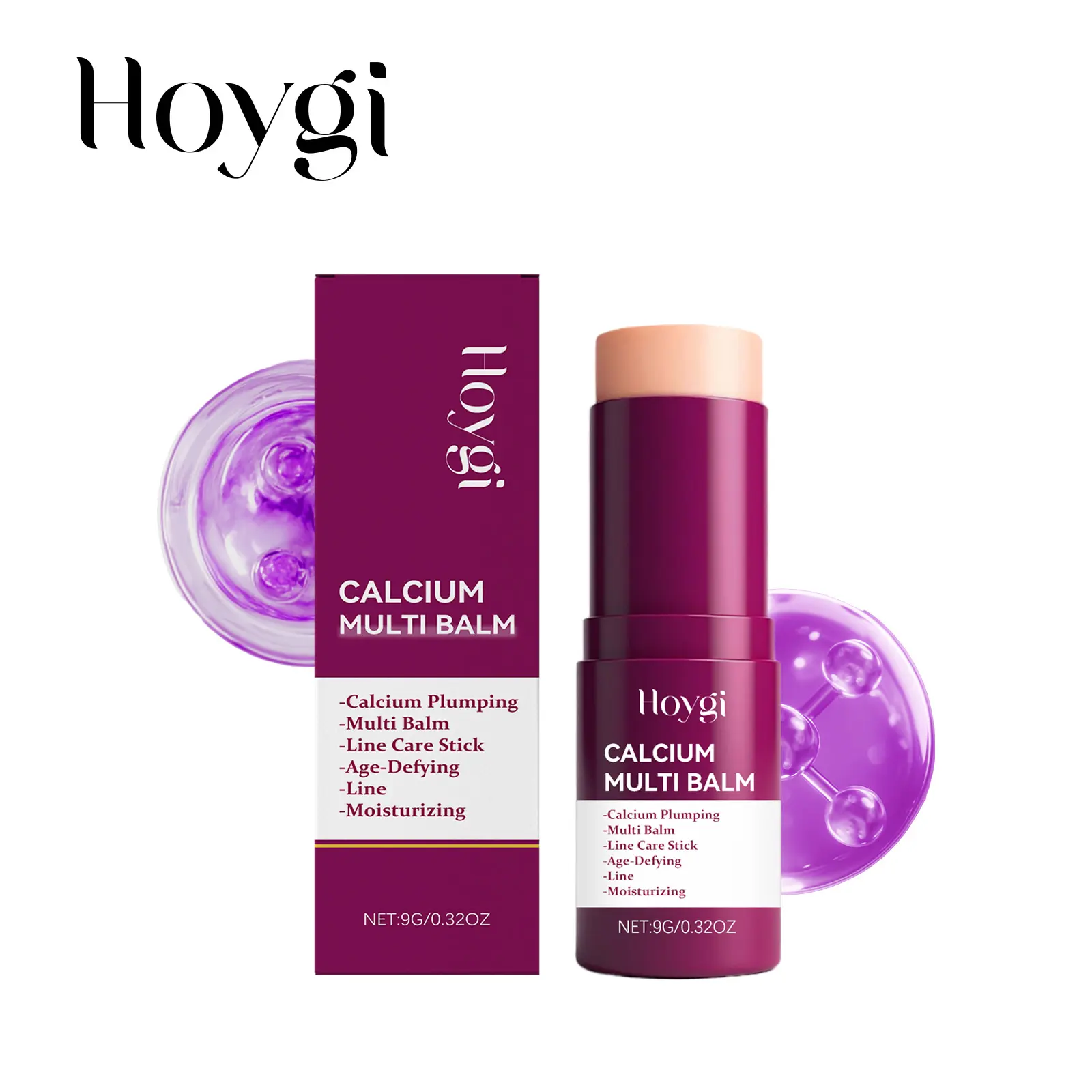 Hoygi Multi-Benefit Moisturizing Stick – Lightweight, Hydrating, Fine Texture, Convenient for Daily Use, Gentle Skincare Stick calcium stick collagen wrinkle