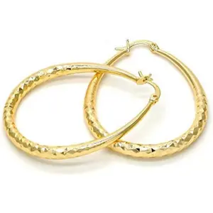 Women's Oval Shaped Lightweight  Hoop Earrings - Stylish & holidays Accessory