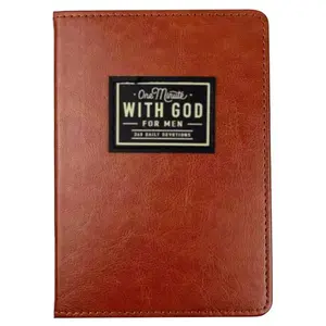 Outdoor Travel Notebook for Men – Mens Devotional Daily Journal,365 Christian Devotions & Bible Study Notebook Camping Hiking Adventure Journal, Daily Log Book, Survival Notes Diary, Portable Leather Planner
