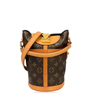 Pre-owned Louis Vuitton Leather travel bags Duffle Bag Monogram Brown (ac011626b4)