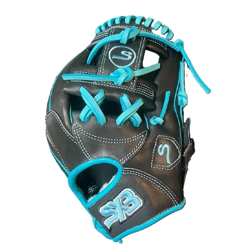 SX3 Pro Series 11.50" I-Web Baseball Glove – All Black/Teal – Right Hand Throw