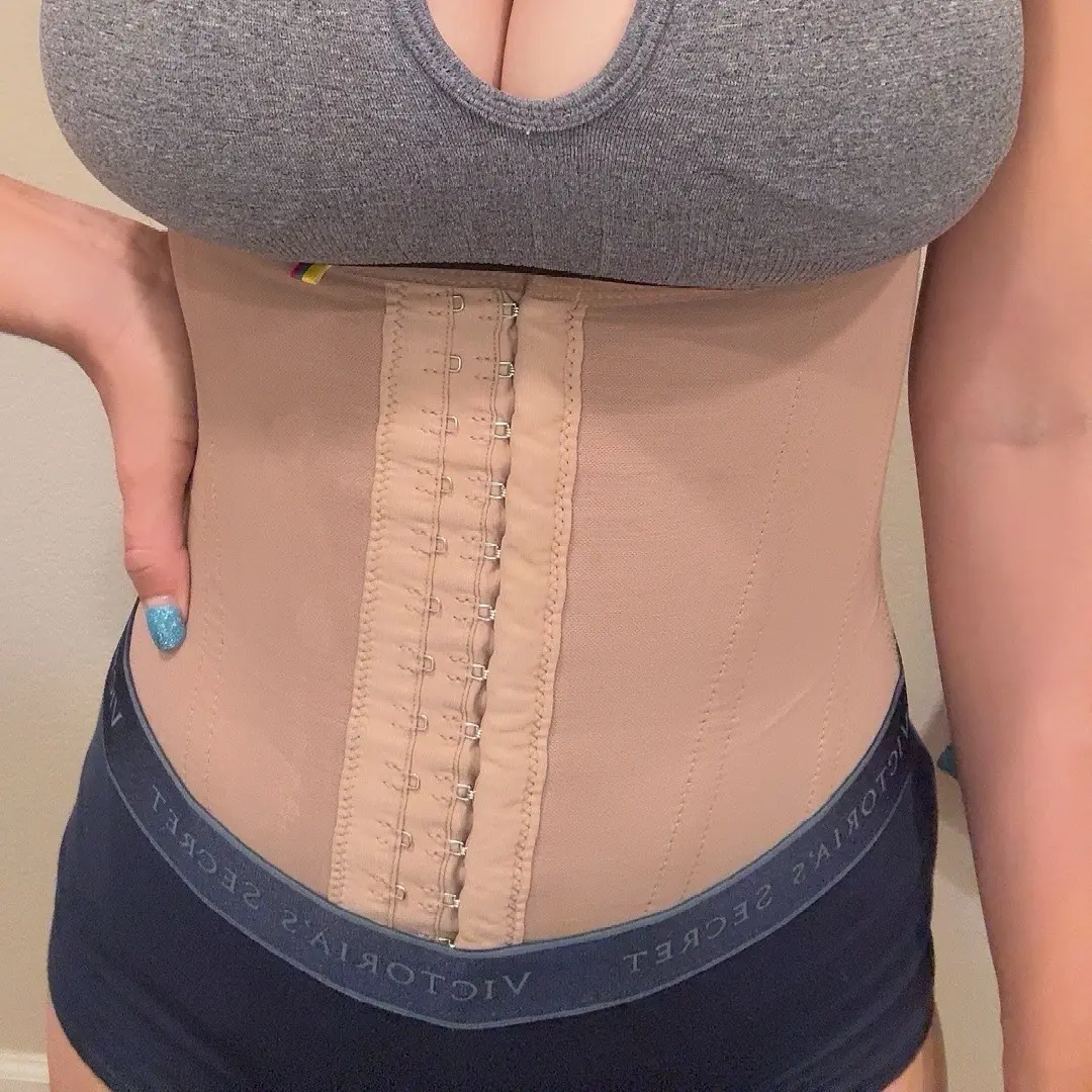 Colombian Cinturilla Faja with Double Abdominal Reinforcement for Slimming and Shaping - Belts, Compression, with varillas With 3 levels of clasps