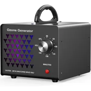 Ozone Generator 70000mg, High Capacity Ozone Machine Odor Removal Up to 6000 Sq.Ft, Ozone Odor Eliminator, Ionizer Ozonator for , , Basement, And Pet Room, Black