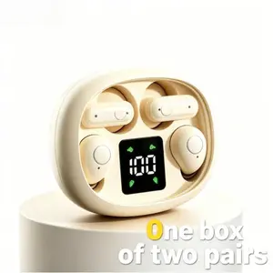 Invisible Mini Wireless Earbuds, Sleep Bluetooth Earphones with Mic, Waterproof Sports Headphones for Work, Running and Sleeping