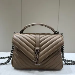 Pre-owned Yves Saint Laurent Leather Crossbody Bags PARIS College medium 84550966