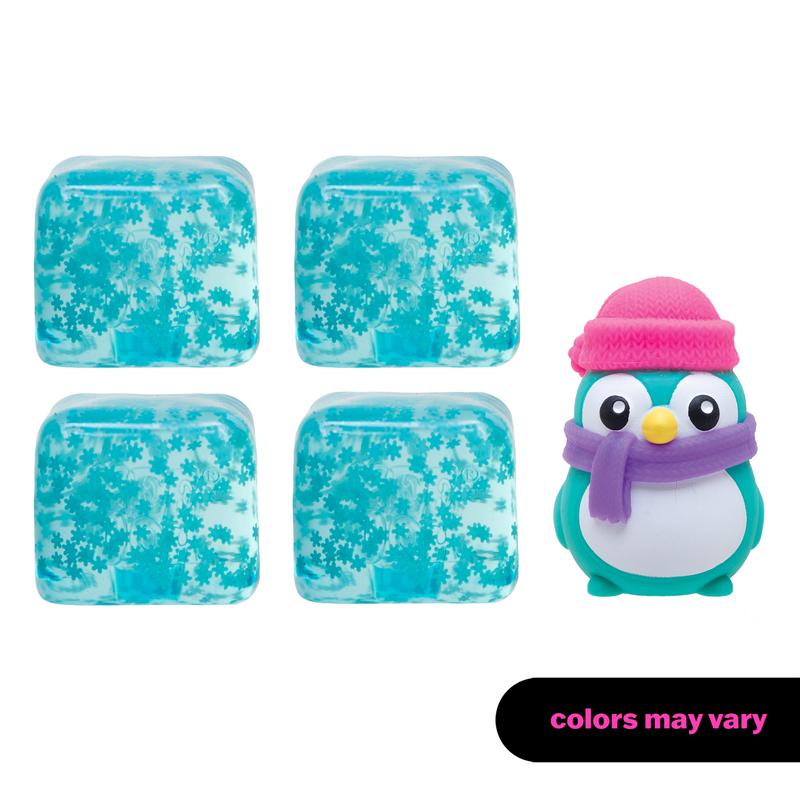 NeeDoh Winter Glow Bundle – Glow Flakes & Polar Glow Penguin Squishy Set
