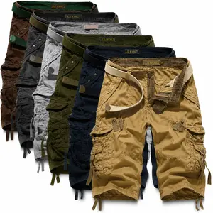 Men's Tactical Cargo Shorts Multi Pocket Cotton Casual Work Shorts Outdoor Hiking Summer Shorts