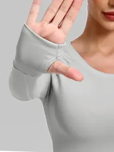 Women's Running Training Gym Workout Long Sleeve T-Shirt, Thumb Hole Yoga Tight Fit Sport Top, Breathable High Stretch Quick Dry