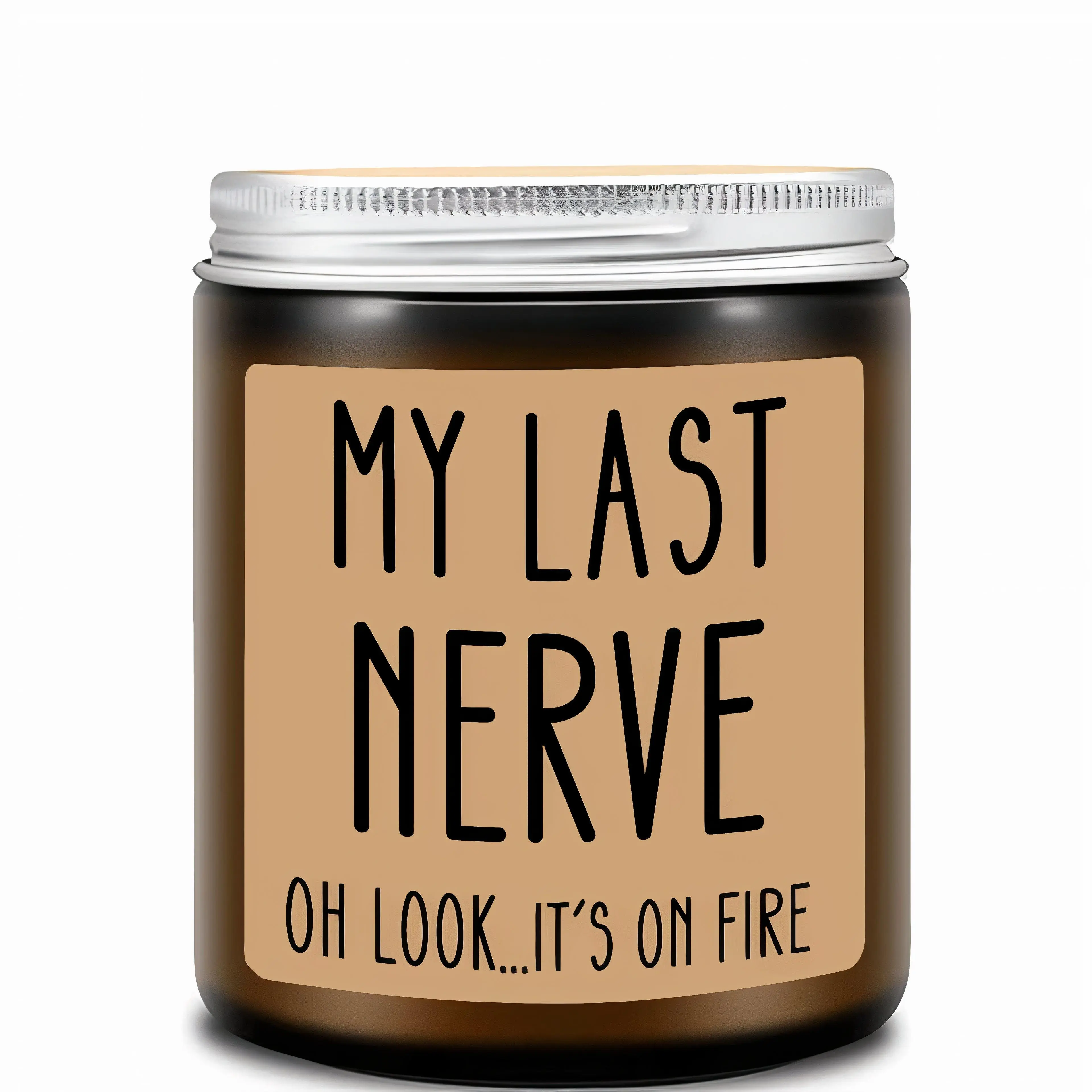 LoveryGifts My Last Nerve Soy Wax Candle - 9oz Lavender Scented