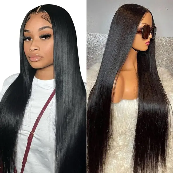 MORE FACE Straight Lace Front Wig 13x4 13x6 Lace Frontal Wigs Human Hair Pre Plucked Brazilian Hair Wig 30% Off for Summer Special Offer