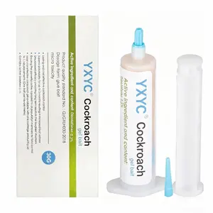 Cockroach Gel Bait, 4 Tubes x 30-Grams, 1 Plunger and 2Tips, German Roach Insect Pest Control, Indoor andOutdoor Use, Roach Killer Gel for American, German andOther Major Cockroach Species