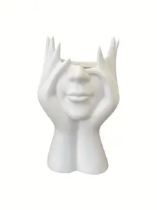 Unique Creative Makeup Brush Holder, Desktop Installation Cosmetic Storage Box, Anti-Drop Resin Decorative Figurine, Perfect Holiday Gift