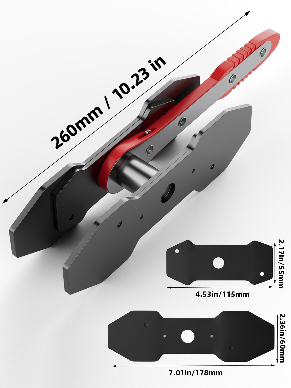 Brake Caliper Press Tool Car Piston Spreader Pad with 360 Degree Swing Ratchet Hand Wrench, Pro Brake Repair Tool Expander for Single Twin Quad Piston Disc Brake, Smooth Spreader Pads for Car Maintenance DIY & Mechanics,car accessories
