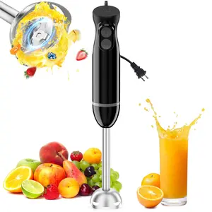 Bonsenkitchen Hand Blender with 2 Mixing Speeds and Stainless Steel Blades for Soup, Smoothies, and Baby Food - Utensils, Cover