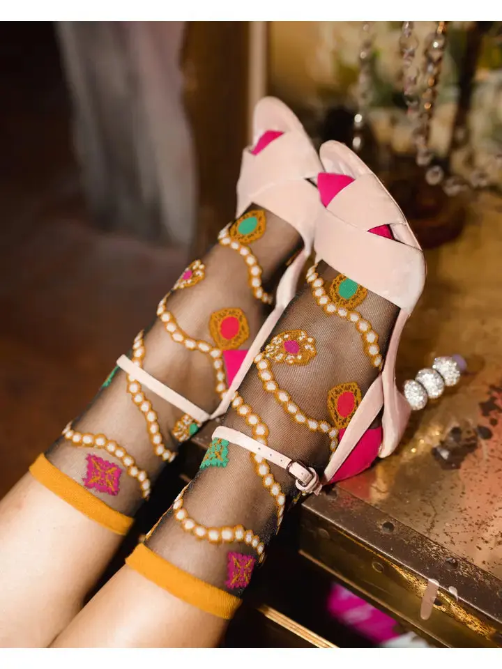 Sock Candy Pearls & Jewels Socks