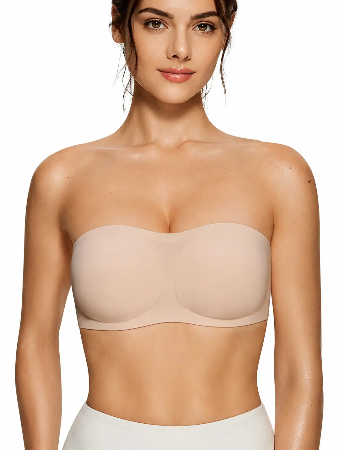 Women Non-Slip Bandeau Bras With Comfortable Strapless Bra Seamless Wireless Tube Top Soft Wireless Bra Fit Womenswear